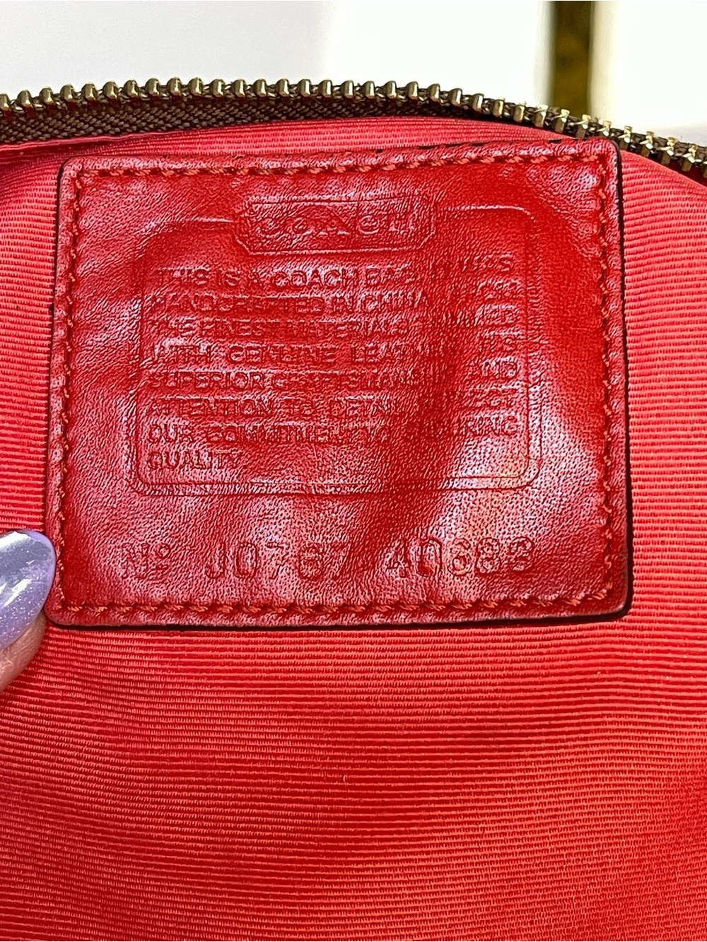 Coach Hamptons Signature Canvas Swingpack Crossbody with Original Twilly & Tag - Picture 13 of 16